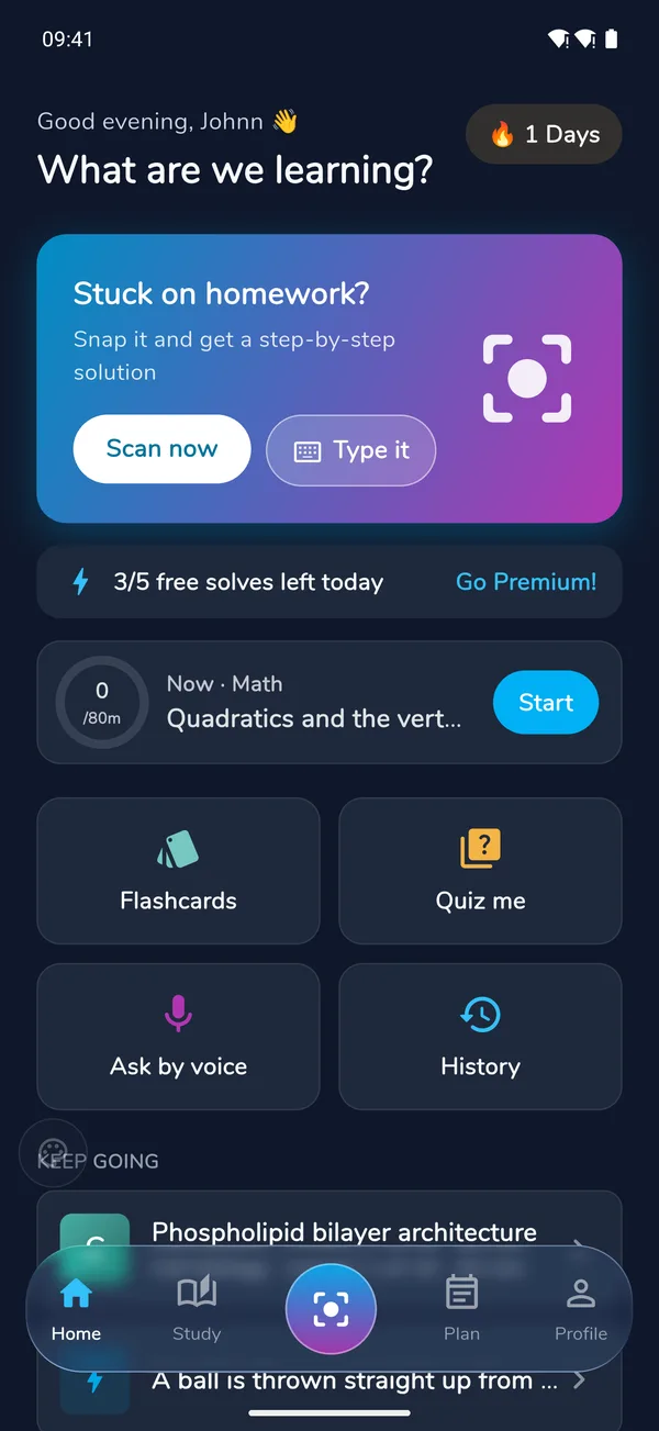 StudyWizardry app screen: Everything in one place